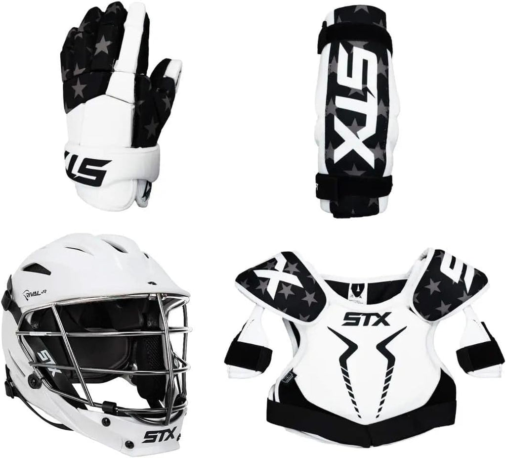Lacrosse Unlimited 4-Piece STX Stallion 75 USA Youth Starter Set with STX Rival Jr. Helmet