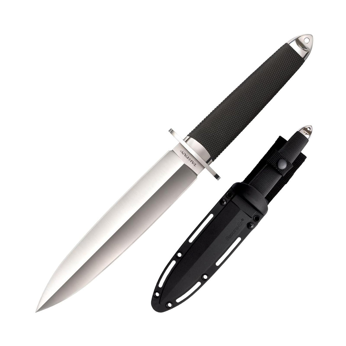 COLD STEEL Tai Pan 7.5" VG-10 San Mai Spear Point Razor-Sharp Blade 5.5" Kray-Ex Handle Fixed Blade Knife w/Secure-Ex Sheath