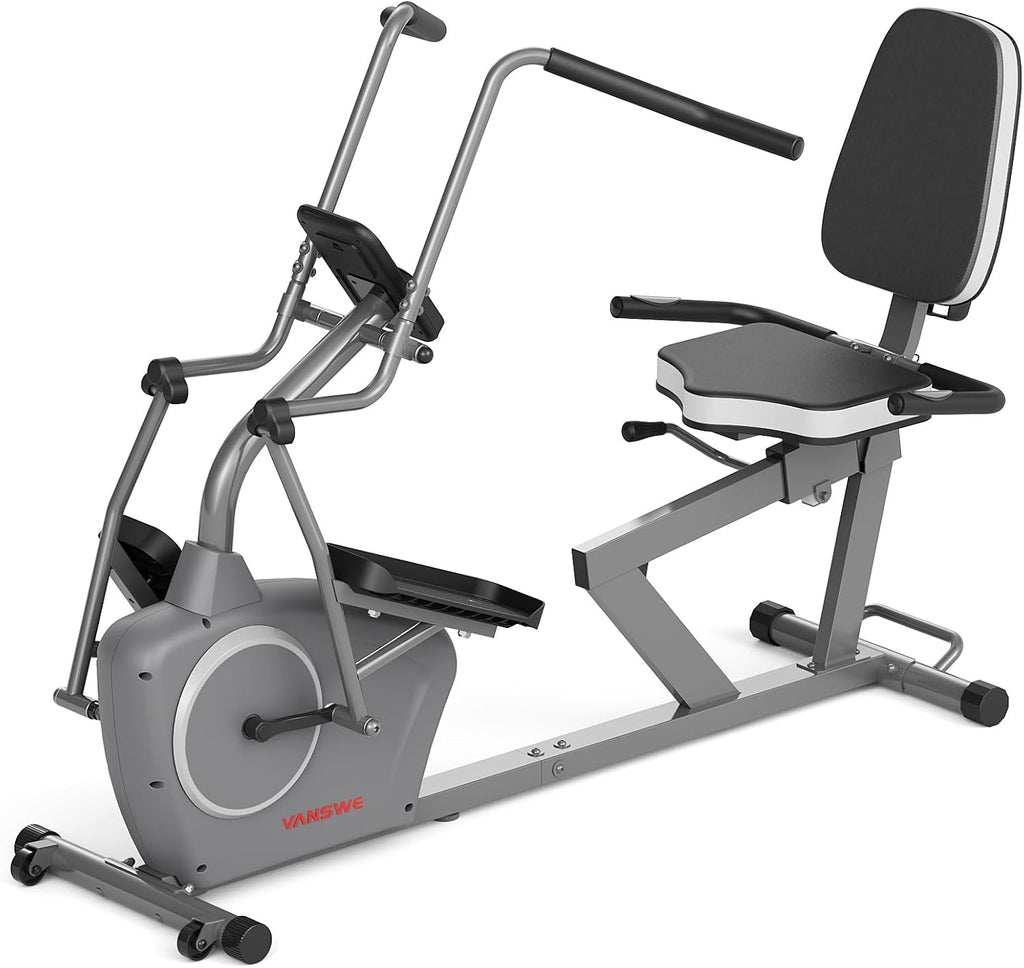 VANSWE Recumbent Elliptical Cross Trainer with Arm Exerciser