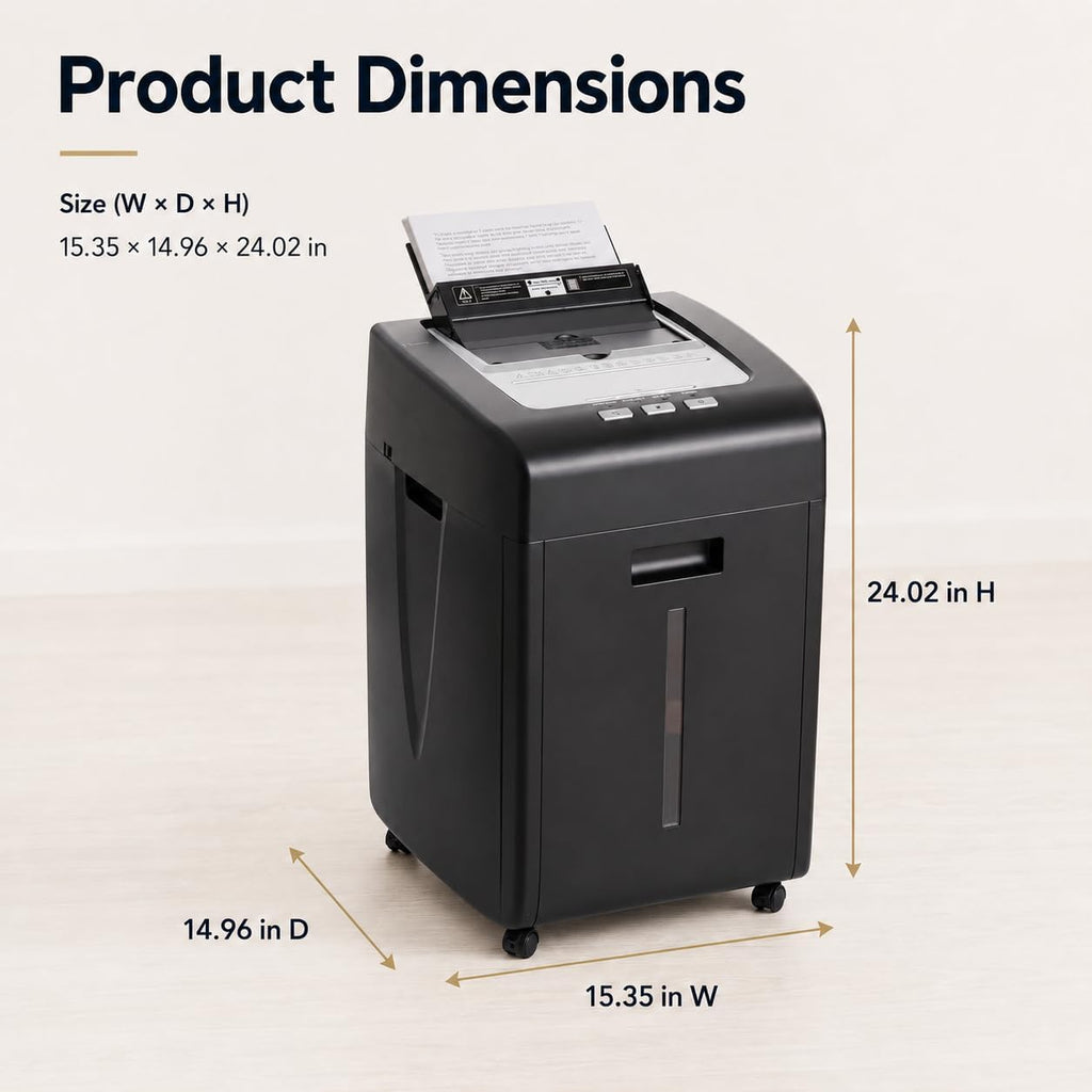 Paper Shredder 200 Sheet Auto Feed 2 X 15 mm P-5 Micro Cut