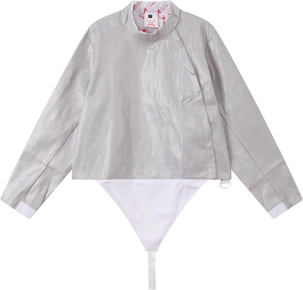 Fencing Lame, Fencing Electric Saber Jacket, Non-Washable Electric Fencing Metal Jacket Metallic Vest - Unisex Fencing Uniform(58#)