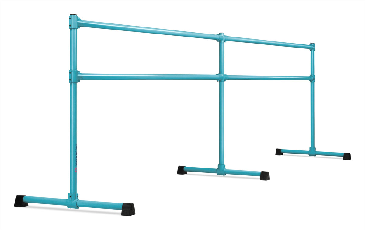 VITA Barre Portable Freestanding Double Ballet Barre, Extreme, Steel | Fixed Height, Made in USA, Home or Gym Exercise Equipment for Kids & Adults | Dance, Fitness, Pilates