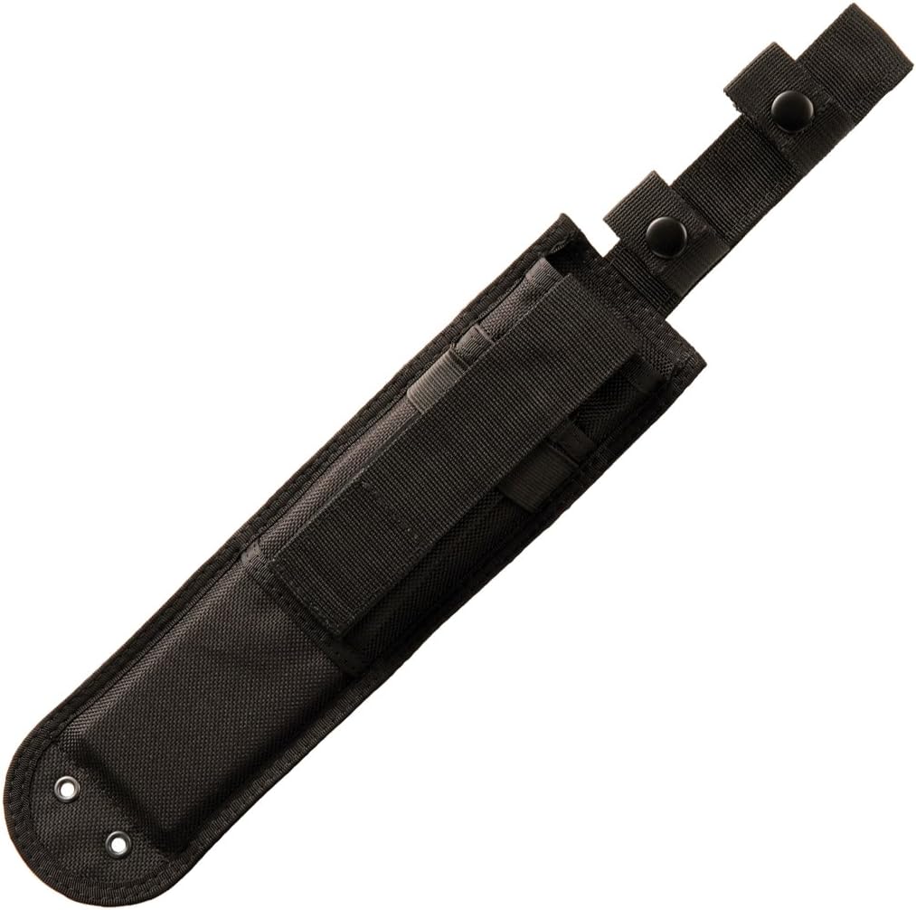 KA-BAR Combat Fixed Blade Knife 8.5" Kukri 1095 Cro-Van Black Powder Coat Blade Kraton Handle Black