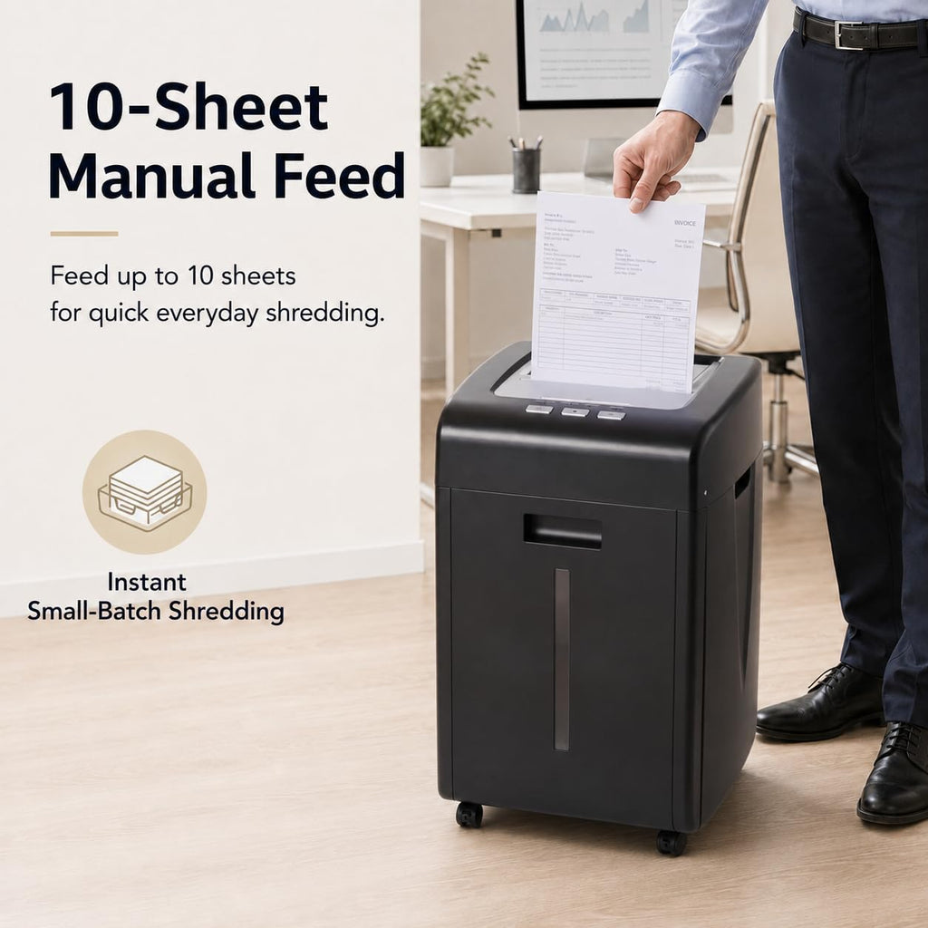 Paper Shredder 200 Sheet Auto Feed 2 X 15 mm P-5 Micro Cut
