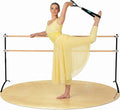 Artan Balance Ballet Barre for Home and Studio Bundle + Portable Marley Dance Floor + Stretching Strap