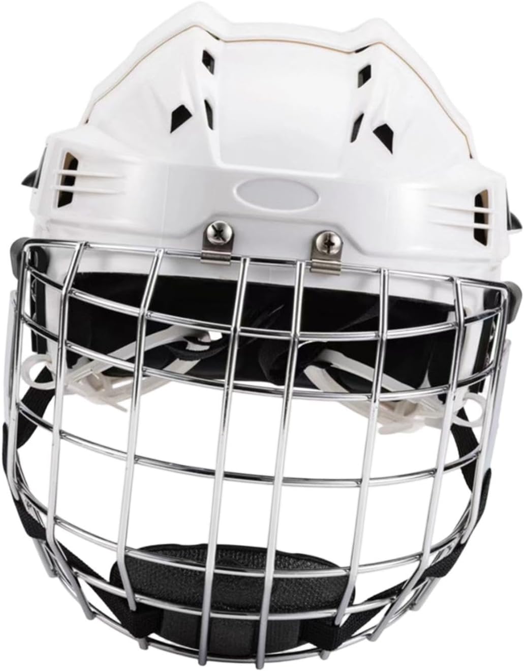 SM SunniMix Hockey Helmet Padded Sports Helmet Headgear Adjustable Ice Hockey Helmet Speed Skate Helmet Lightweight EVA Cushioning for