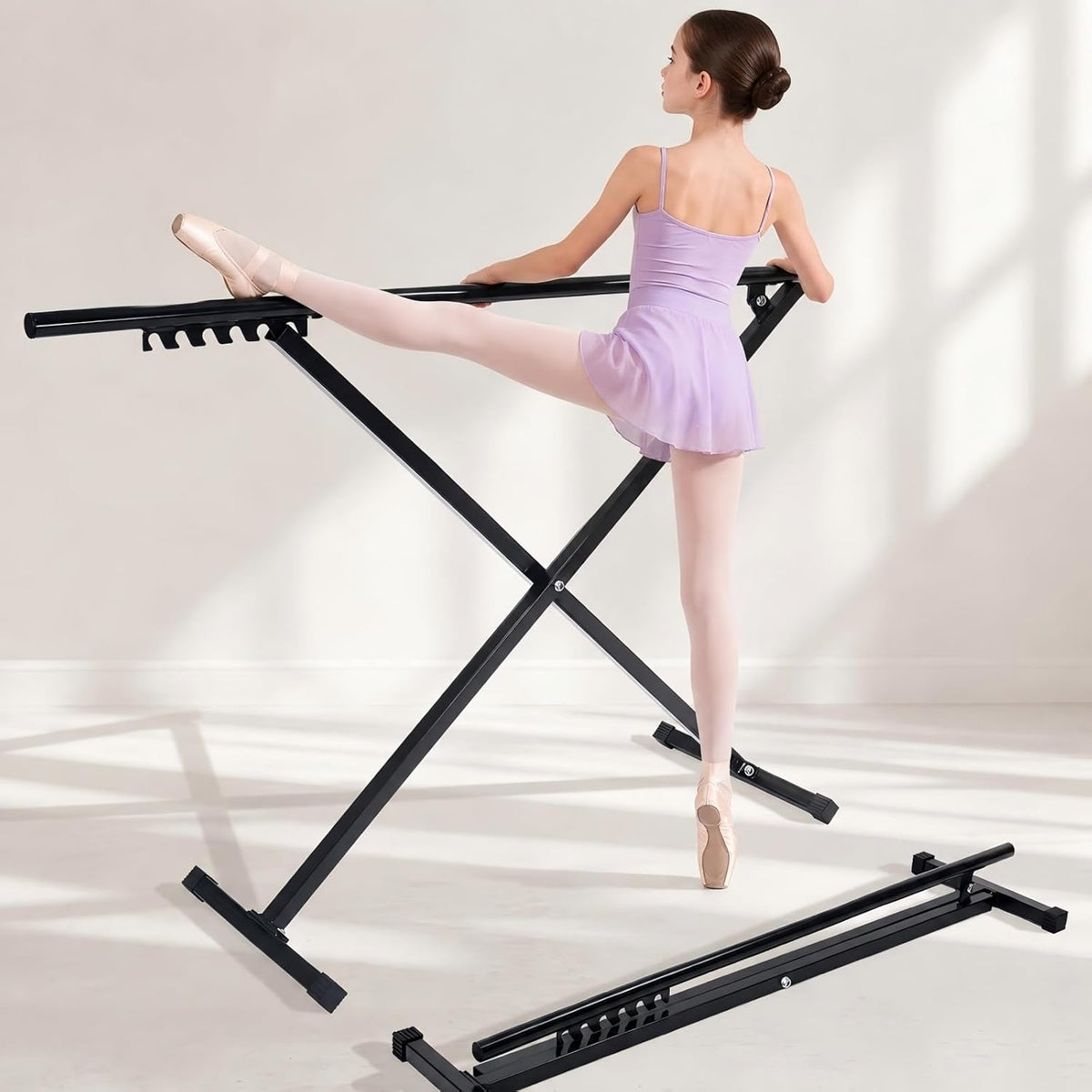Portable Foldable Ballet Barre Adjustable Freestand Ballet Bar
