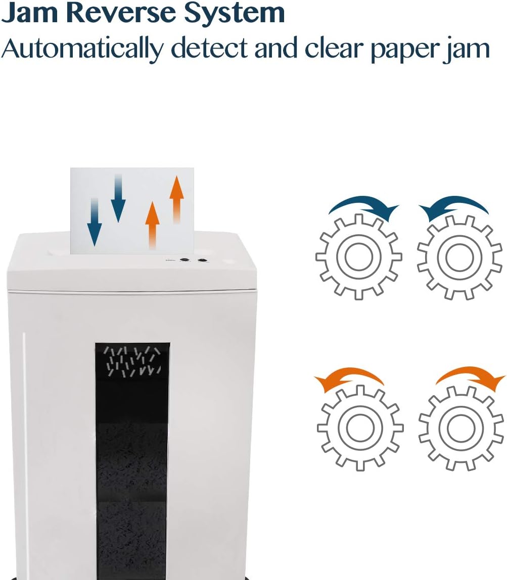 WOLVERINE SD9112 P5 Micro Cut Paper Shredder,10 Sheet,60Min,6 Gal, White