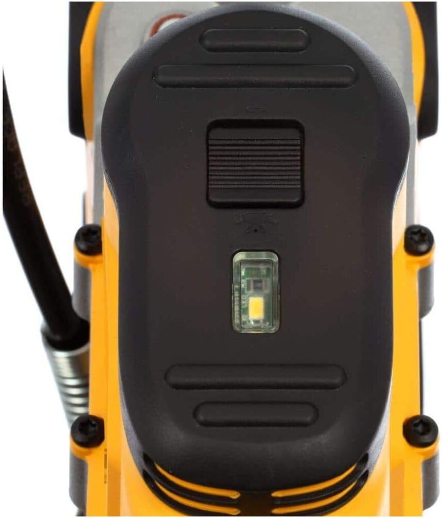 DEWALT Grease Gun Kit 20V MAX with 4.0Ah Battery and Charger, Cordless Grease Gun, LED Light, 42â Hose, 10,000 PSI, Variable Speed Triggers (DCGG571M1)