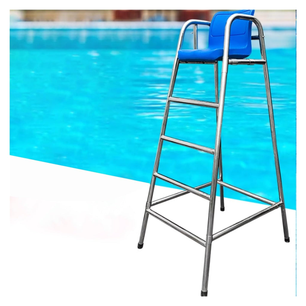 Lifeguard Chair Lifeguarding Sports Refereeing Stable Base with Narrowing Corners Armless Comfortable Seat Outdoor Use Life Guard Chair,Durable Lifeguard Chair - Weather-Resistant Free-Stand