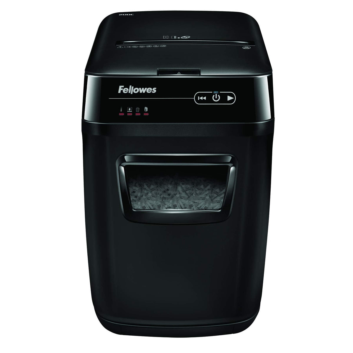 Fellowes AutoMax Micro-Cut 100M Commercial Office Auto Feed 2-in-1 Paper Shredder with 100-Sheet Capacity, Black