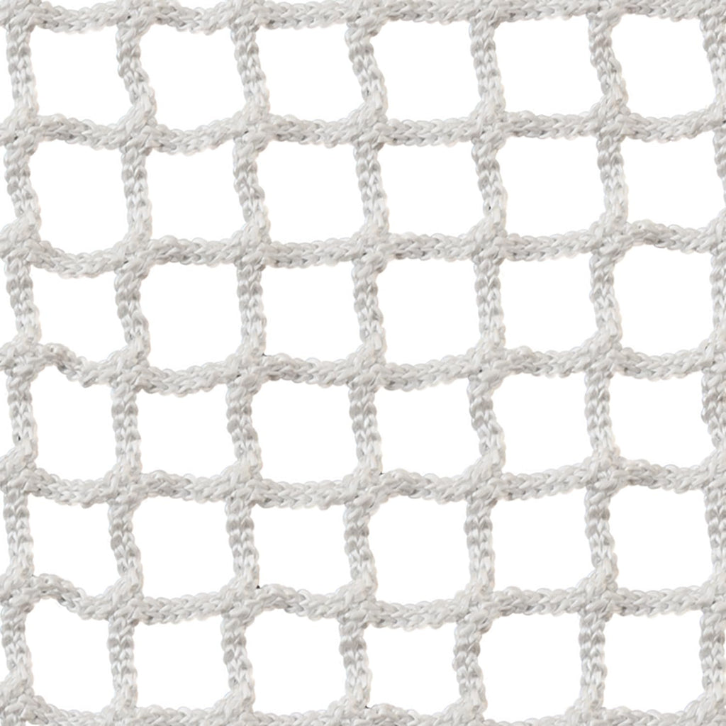 Champion Sports Lacrosse Goal Net - 6mm Official Size White Nylon Net Replacement (Pack of 2)