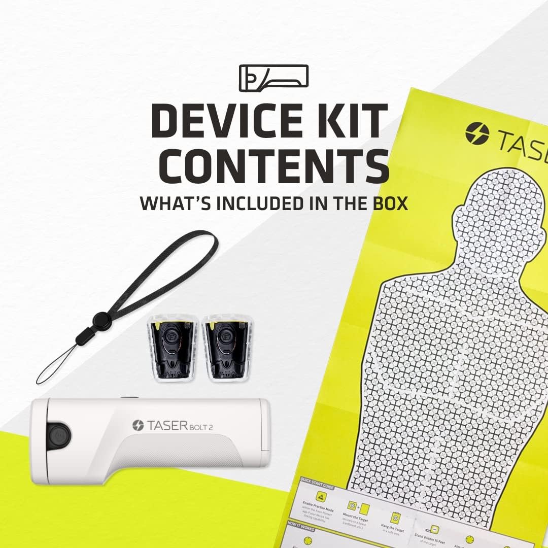 TASER Bolt 2 Self-Defense Device | Personal Protection Kit | | Perfect for Running, Jogging, Pet Walking | Portable, Lightweight, Survival, Outdoors