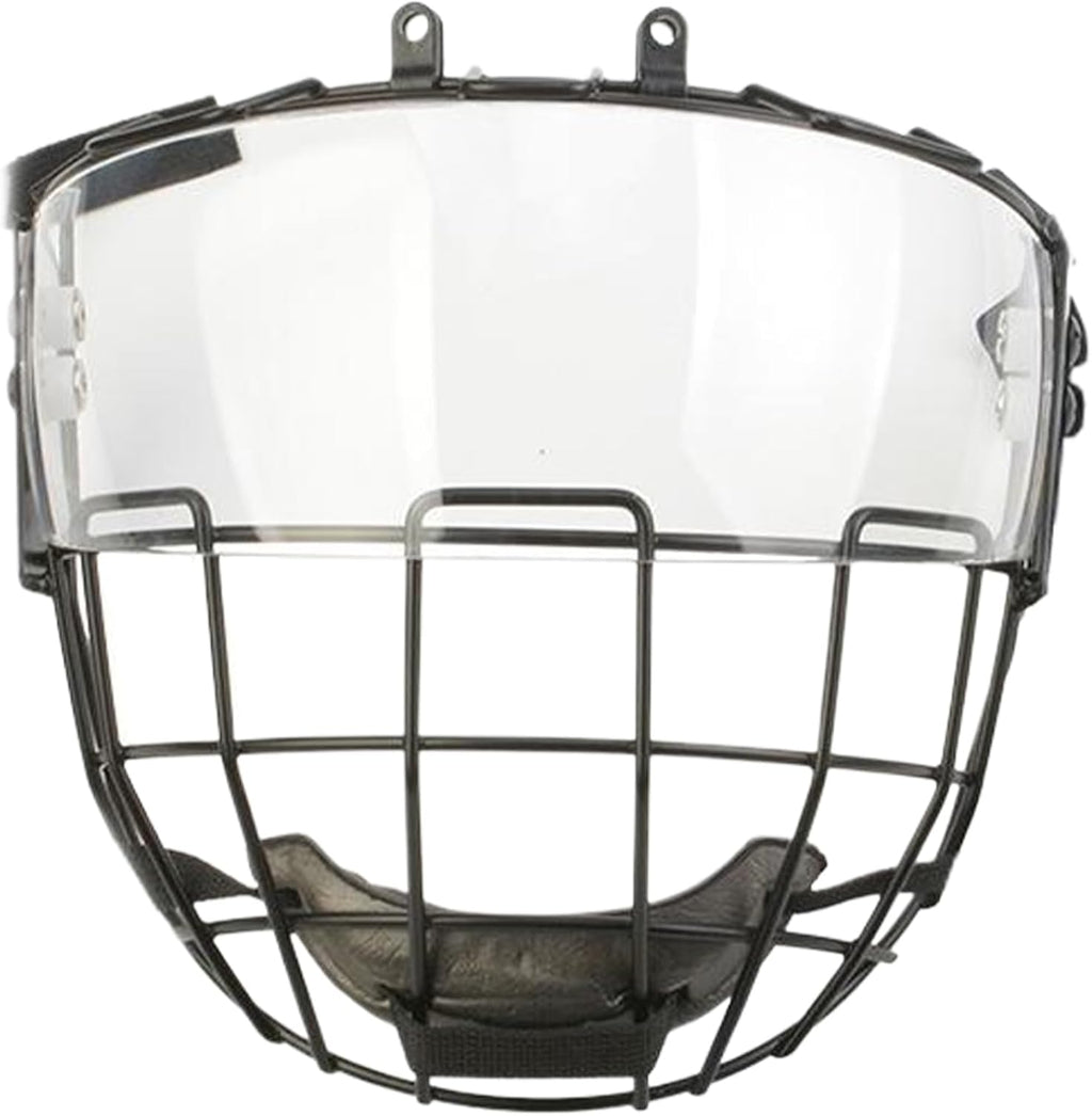 Hockey Visor Hockey Helmet with Metal Net & Transparent Hockey Visor with Anti-Fog and Anti-Scratch Coating Impact-Resistant Universal Lacrosse Helmet Kids Hockey Helmet