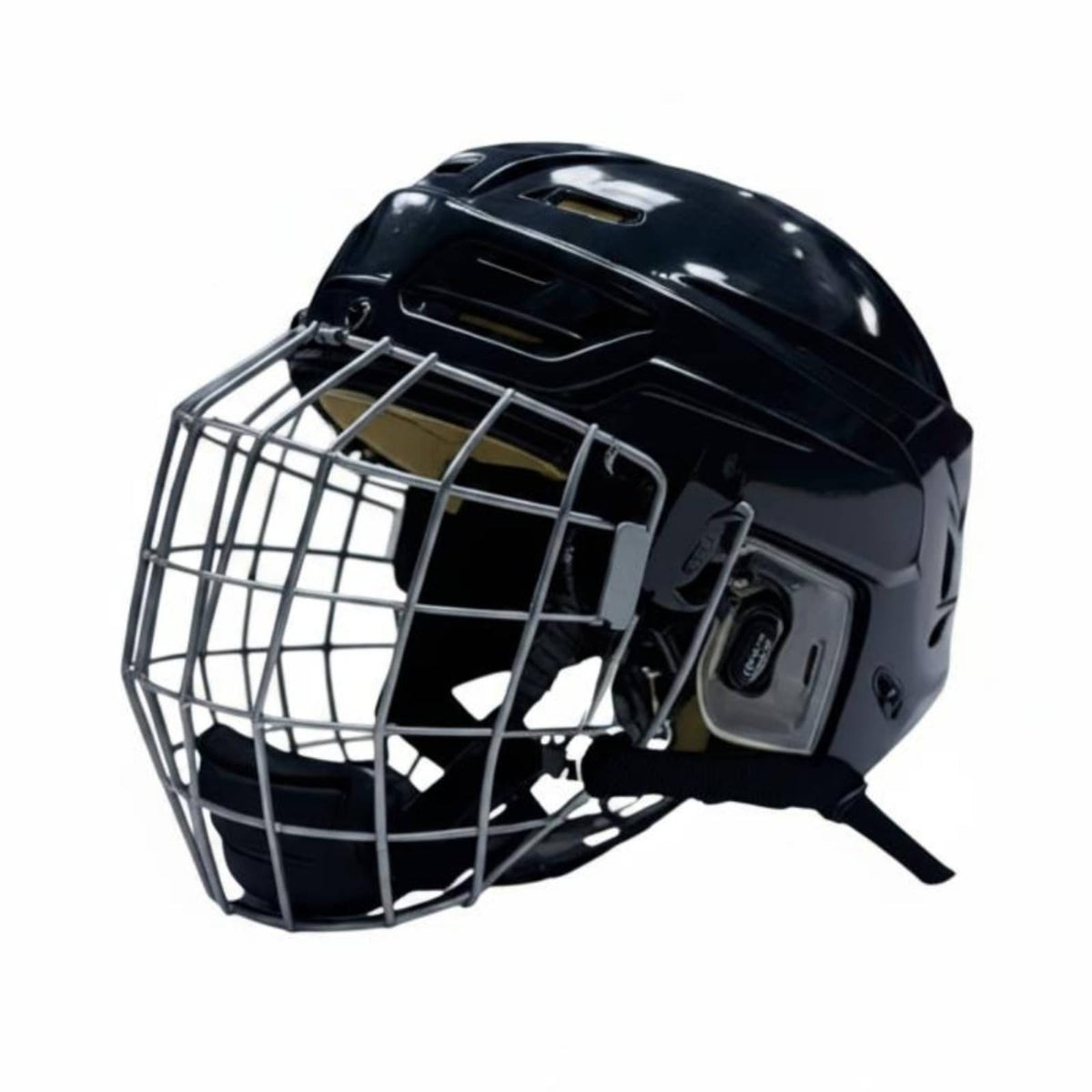 Colaxi Ice Hockey Helmet with Cage Headgear Hockey Helmet Face Guard Steel Cage and Ear Guards PP Outer Shell with EVA Lining Secure Fit and Suitable for Games Training