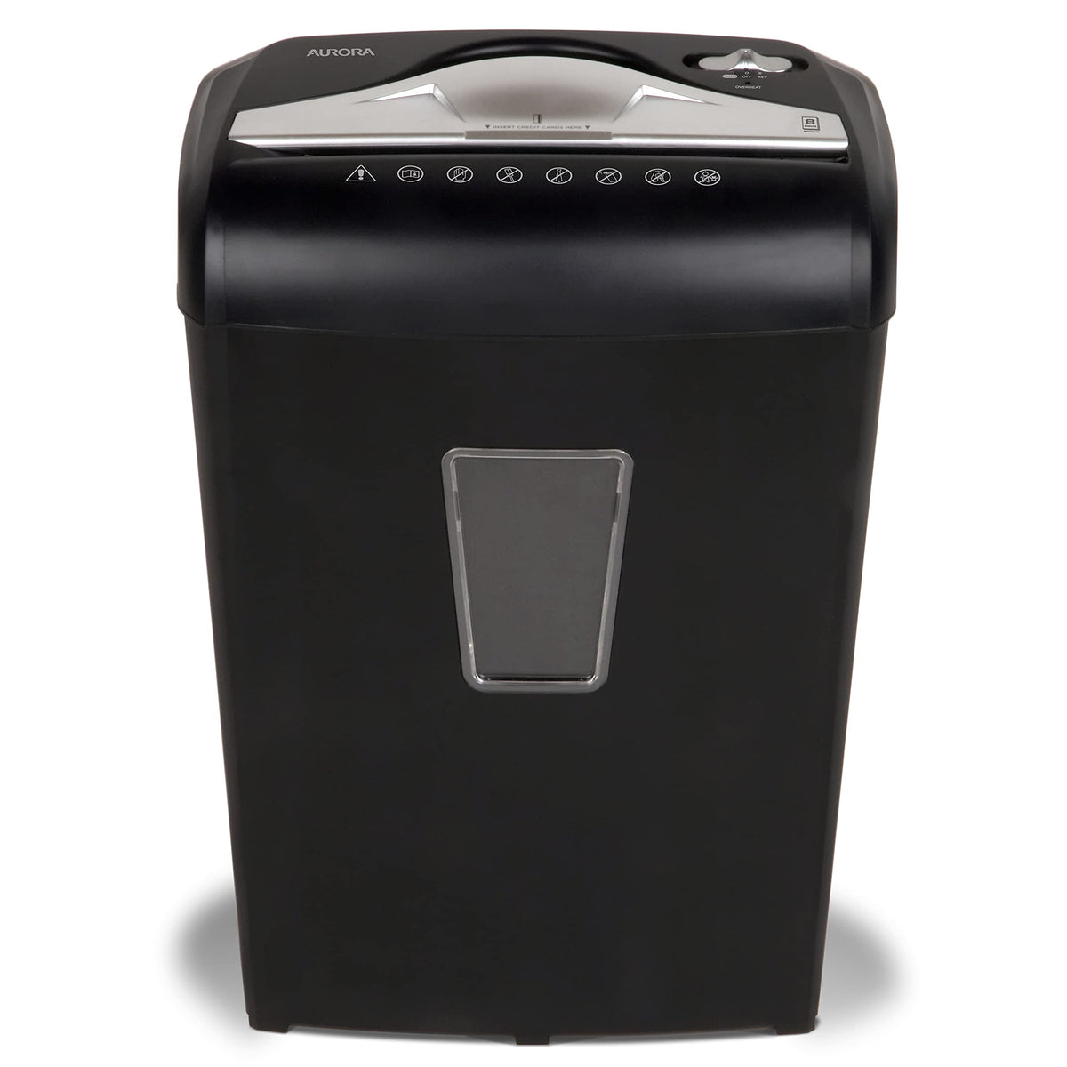 Aurora AU1225MA High-Security 12-Sheet Micro-Cut Paper and CD/Credit Card Shredder/ 5-Gallon Pullout Basket/40 Minutes Run Time