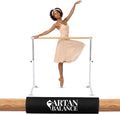 Ballet Barre Portable for Home or Studio, Freestanding Adjustable Bar for Stretch, Balance, Pilates, Dance or Active Workouts, Single or Double Bar, Kids and Adults