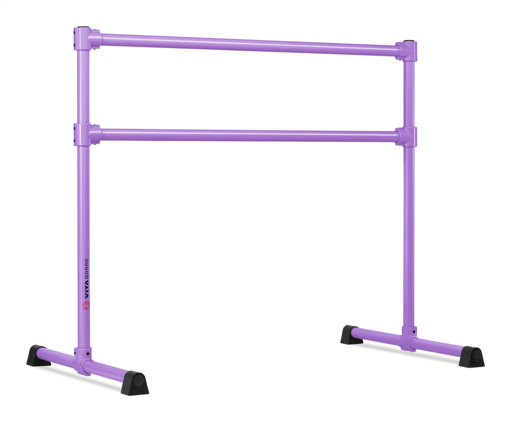 VITA Barre Portable Freestanding Double Ballet Barre, Extreme, Steel | Fixed Height, Made in USA, Home or Gym Exercise Equipment for Kids & Adults | Dance, Fitness, Pilates