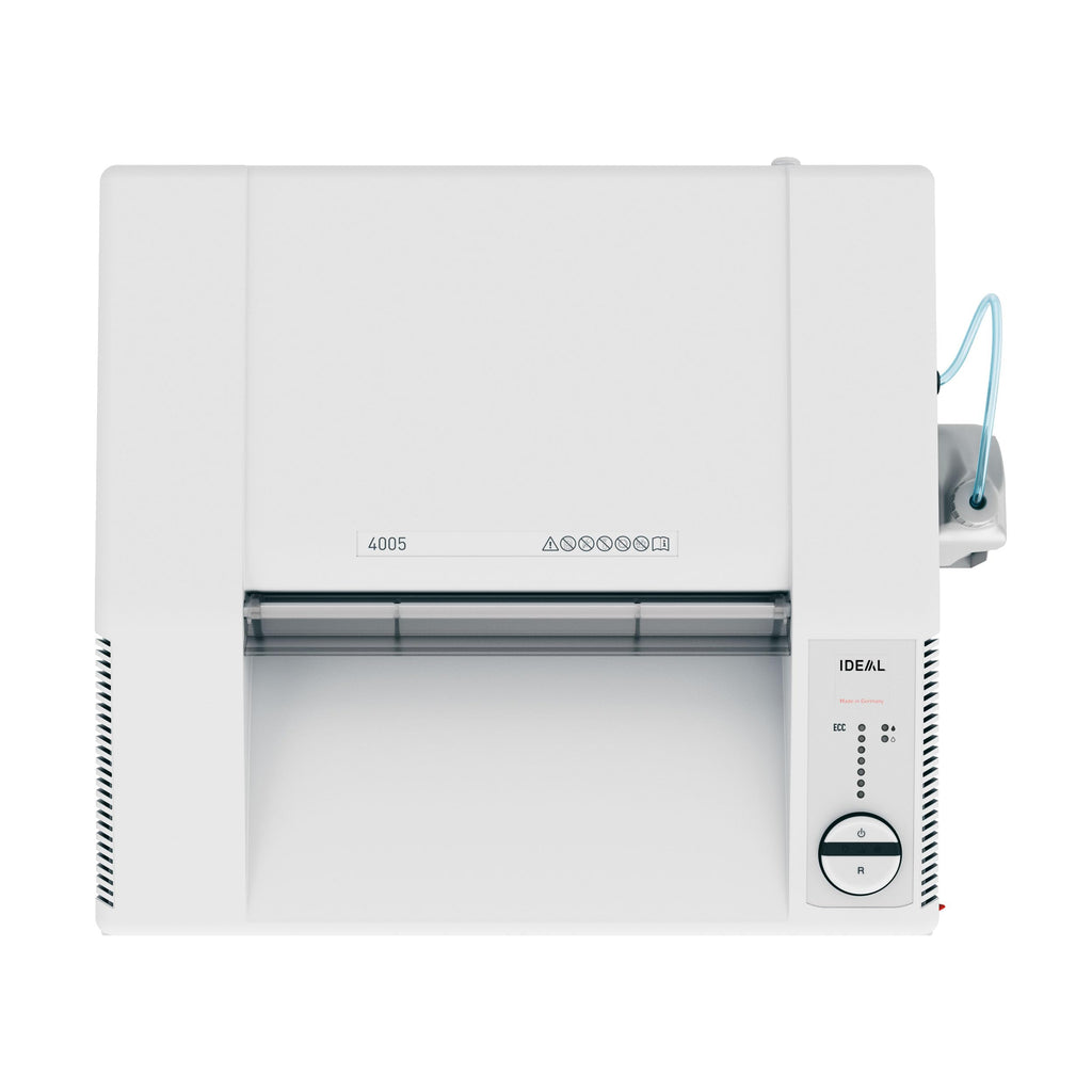 4005 Cross Cut Commercial Office Paper Shredder with Automatic Oiler, Continuous Operation, 37-39 Sheet Capacity, 44 Gal Bin, 20AMP Required
