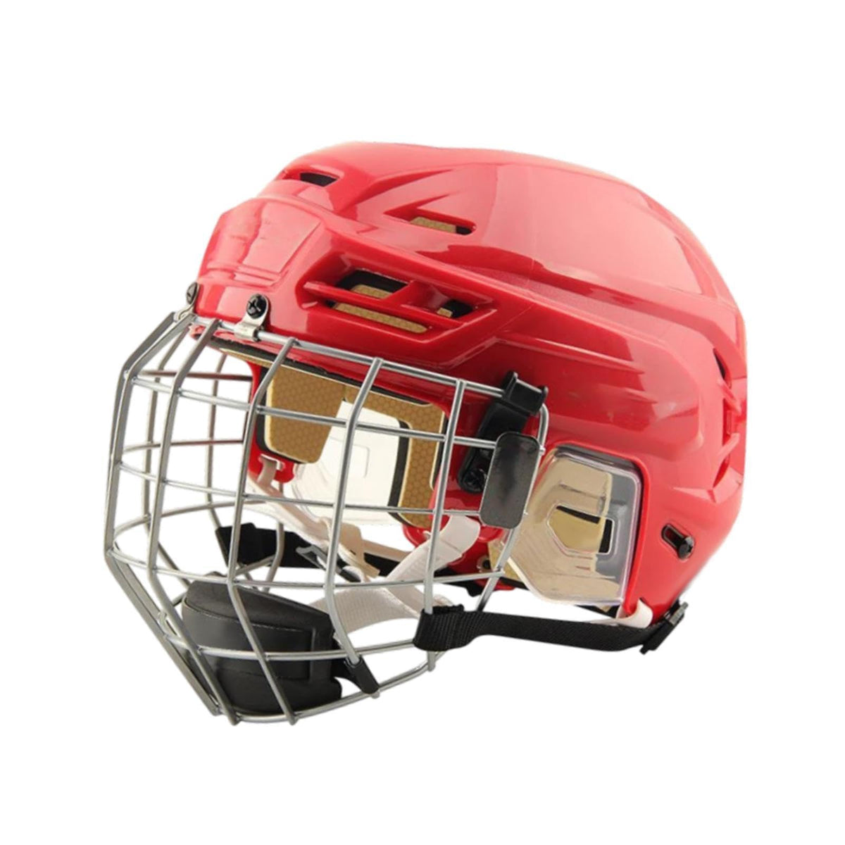 harayaa Hockey Helmet with Facemask Roller Skating Helmet Ice Skate Helmet Speed Skate Helmet with Polyethylene Shell and Thick Iron Mesh