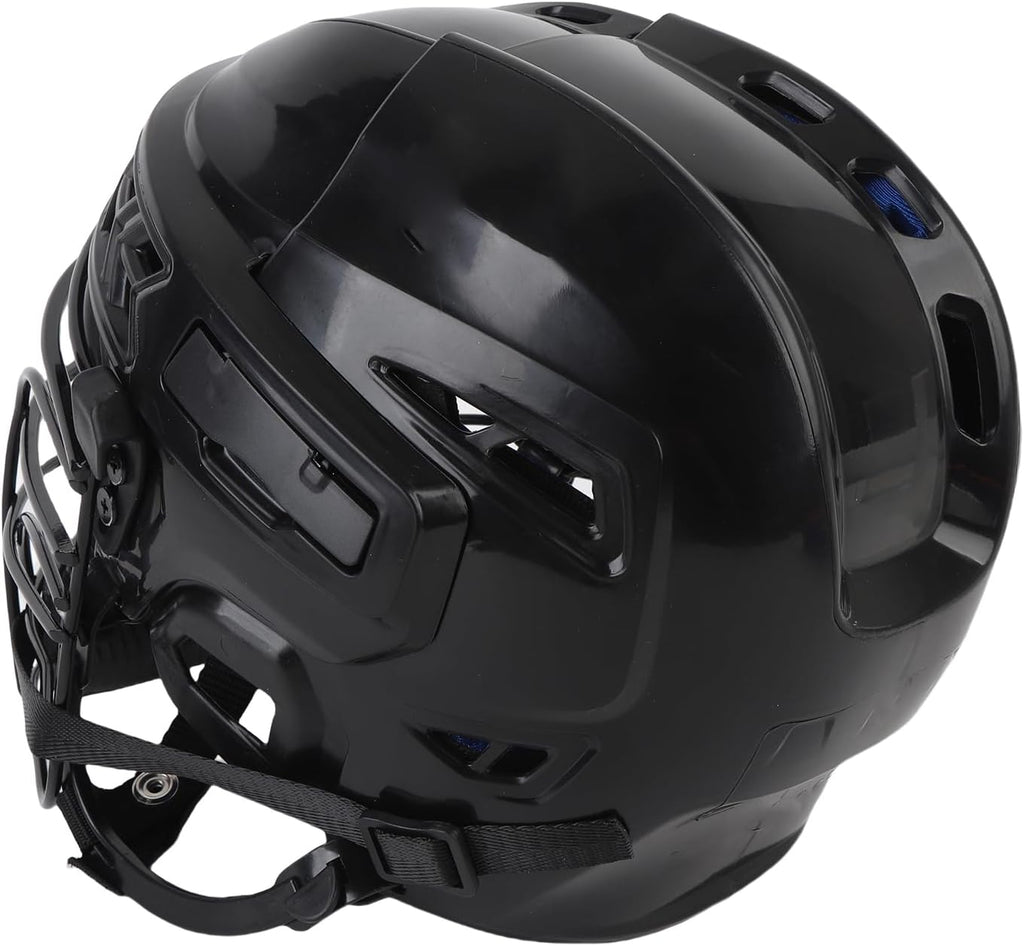 Cosiki Cosiki Hockey Helmet, PP Ergonomic Lightweight Professional Hockey Training Helmet, Face Protective Equipment with Comprehensive Coverage, Ideal for Outdoor Sports Gear (L) (M)