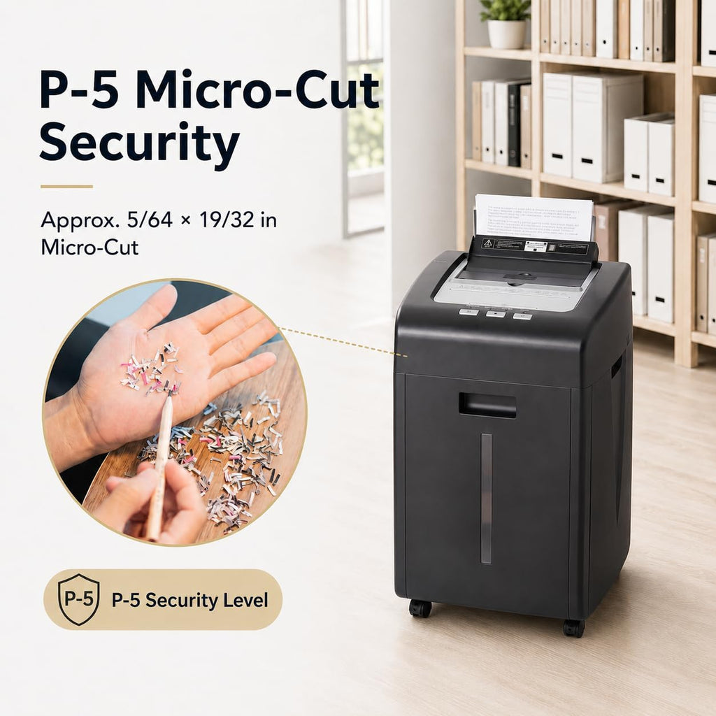 Paper Shredder 200 Sheet Auto Feed 2 X 15 mm P-5 Micro Cut