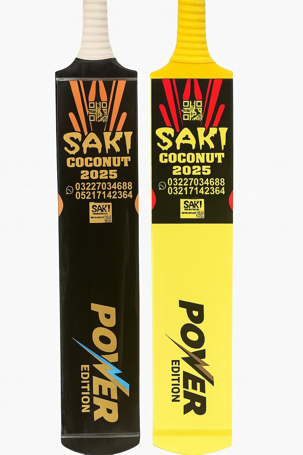 Saki Coconut Wood Cricket Bat for Tape Ball Cricket | Full Size Cricket Bat