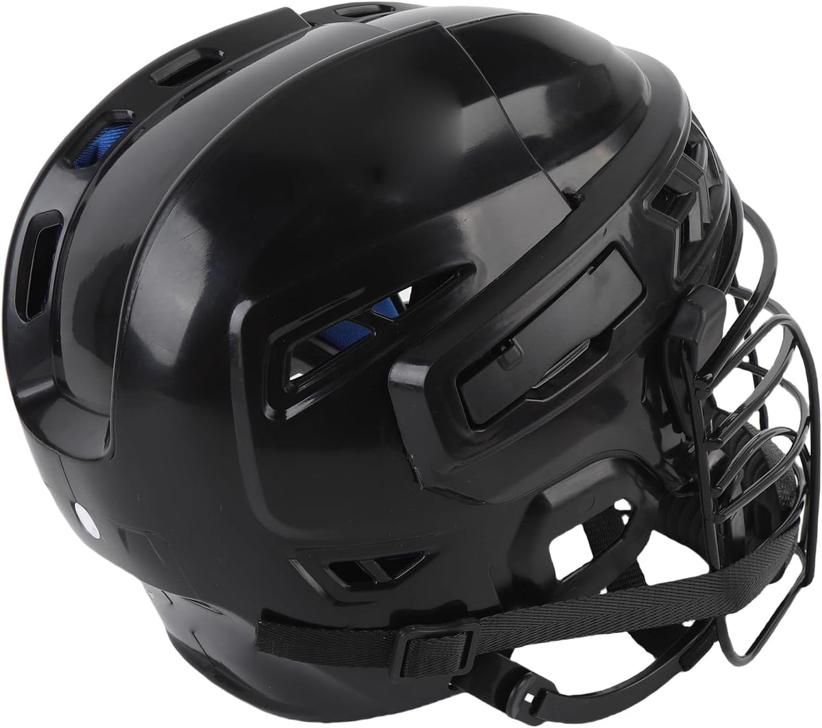 Cosiki Cosiki Hockey Helmet, PP Ergonomic Lightweight Professional Hockey Training Helmet, Face Protective Equipment with Comprehensive Coverage, Ideal for Outdoor Sports Gear (L) (M)