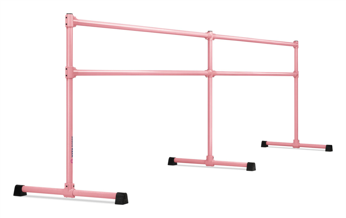 VITA Barre Portable Freestanding Double Ballet Barre, Extreme, Steel | Fixed Height, Made in USA, Home or Gym Exercise Equipment for Kids & Adults | Dance, Fitness, Pilates