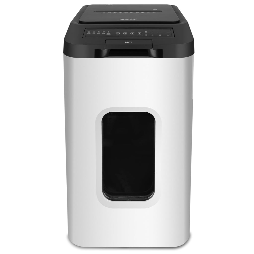 Aurora Professional Grade 12-Sheet Micro-Cut Paper and CD/Credit Card Shredder/ 60 Minutes Continuous Run Time, White/Gray