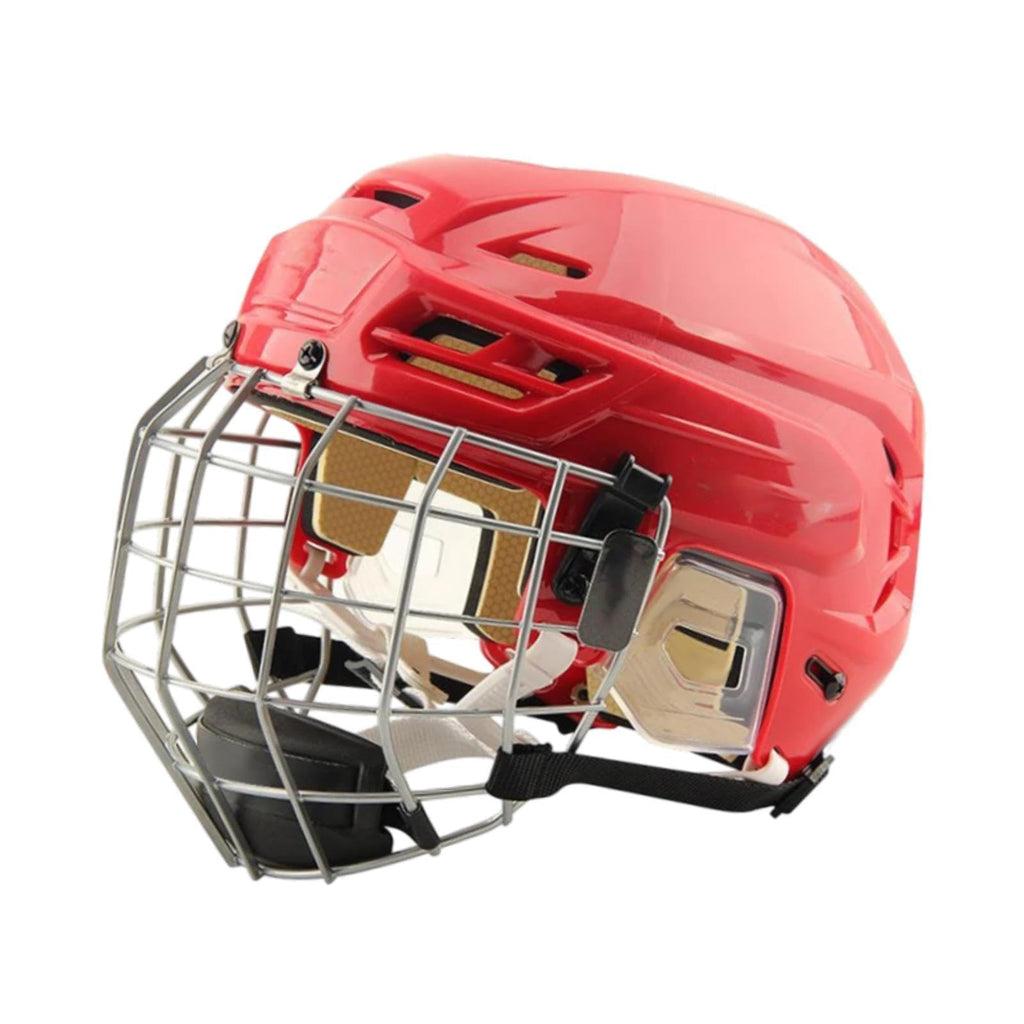 Generic Hockey Helmet with Facemask, Sturdy Professional Exercise Practice Headgear, Match Ice Speed Skate Helmet