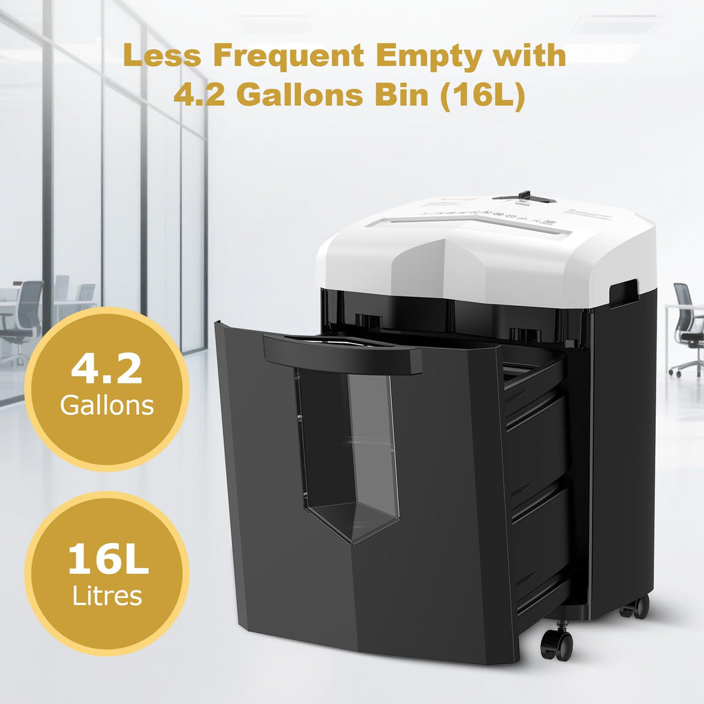 Bonsaii 12-Sheet Micro Cut Heavy Duty Paper Shredder for Home Office