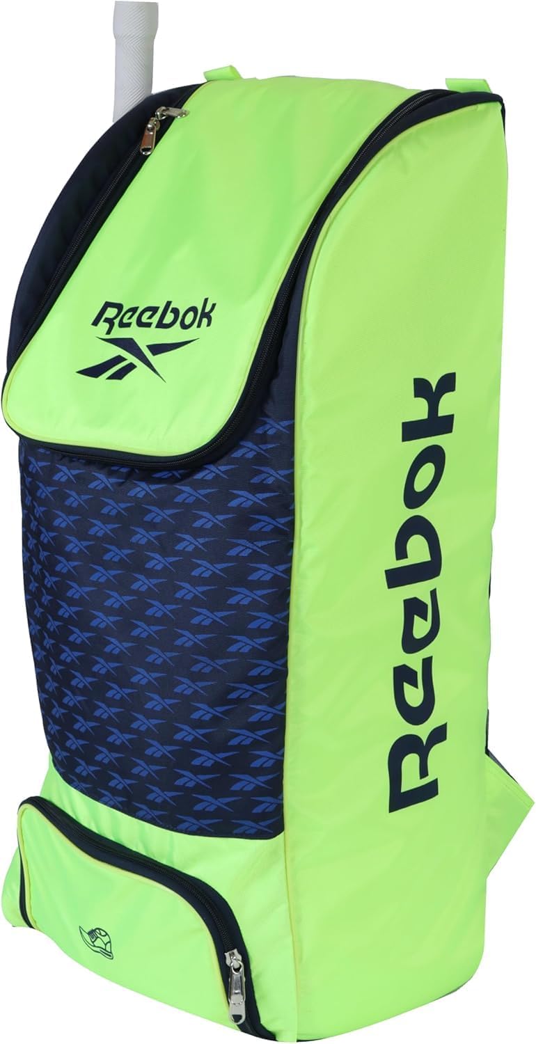 Reebok Cricket Kit â 8-Piece Complete Set with Bat, Pads, Gloves, Helmet & Bag | Sealed Sports Equipment Bundle | (1)