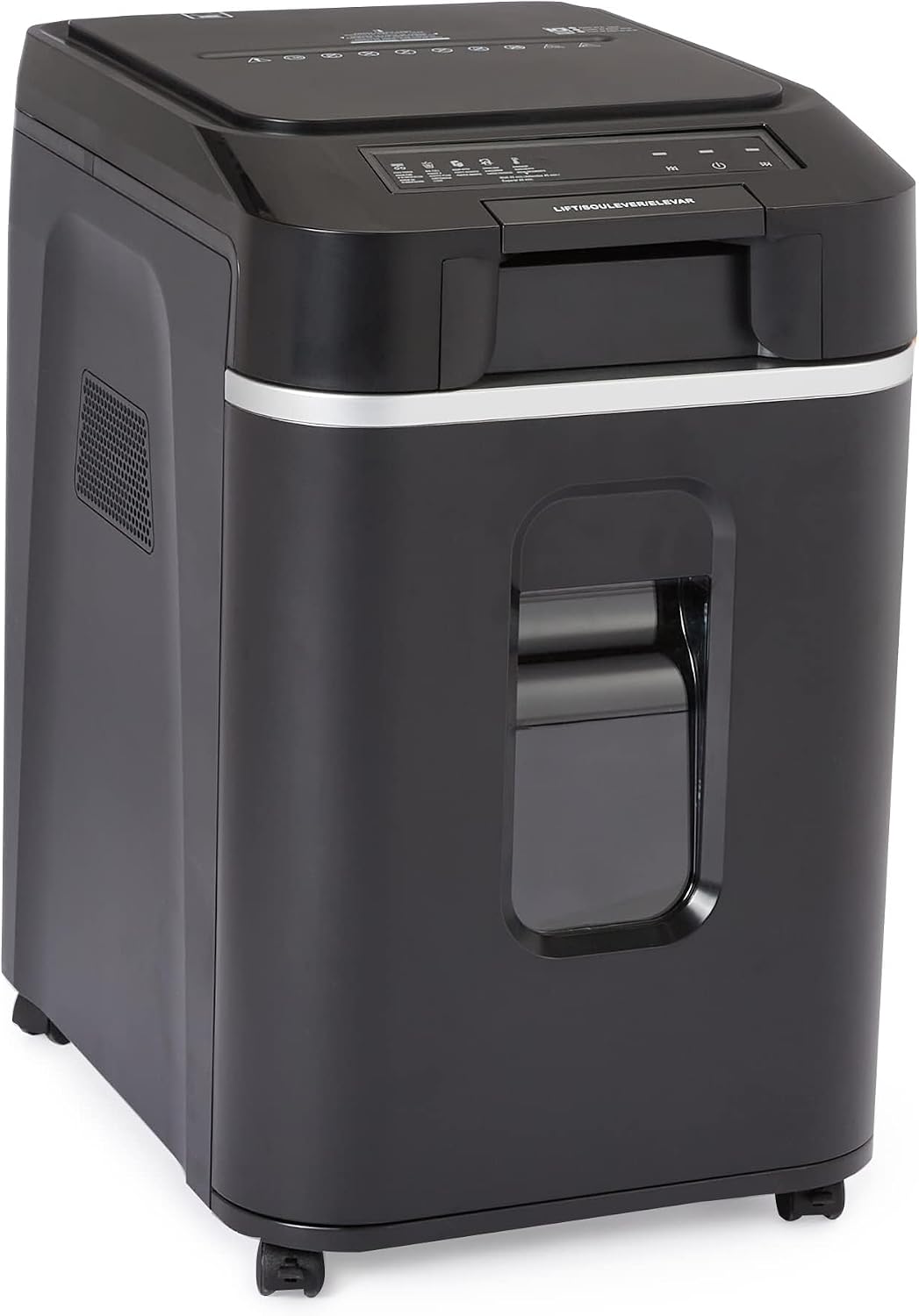Amazon Basics 200-Sheet Auto Feed Micro Cut Paper Shredder with Pullout Basket, Black - NEW (Previously AmazonCommercial brand)