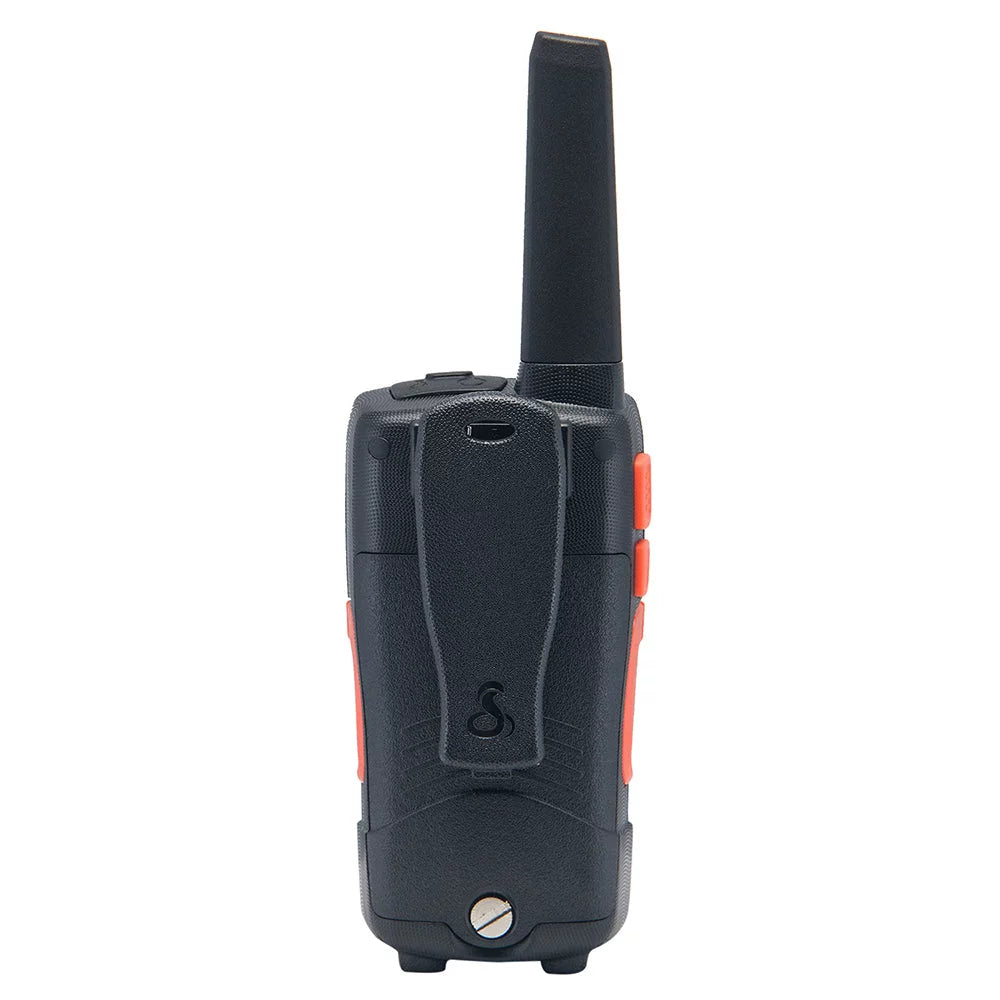 Cobra CXT1095 Emergency Two-Way Radios (1-Pack) IP67 Certified Waterproof Walkie Talkies Up to 40 Mile Range 22 Channels NOAA Weather Channels UHF/FM Ultra-Clear Reception With Surveillance Headset