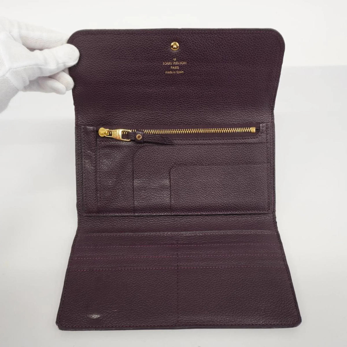 Pre-Owned Louis Vuitton Tri-fold Long Wallet Monogram Empreinte Portefeuille Virtuose M60294 Orb Ladies (Good)