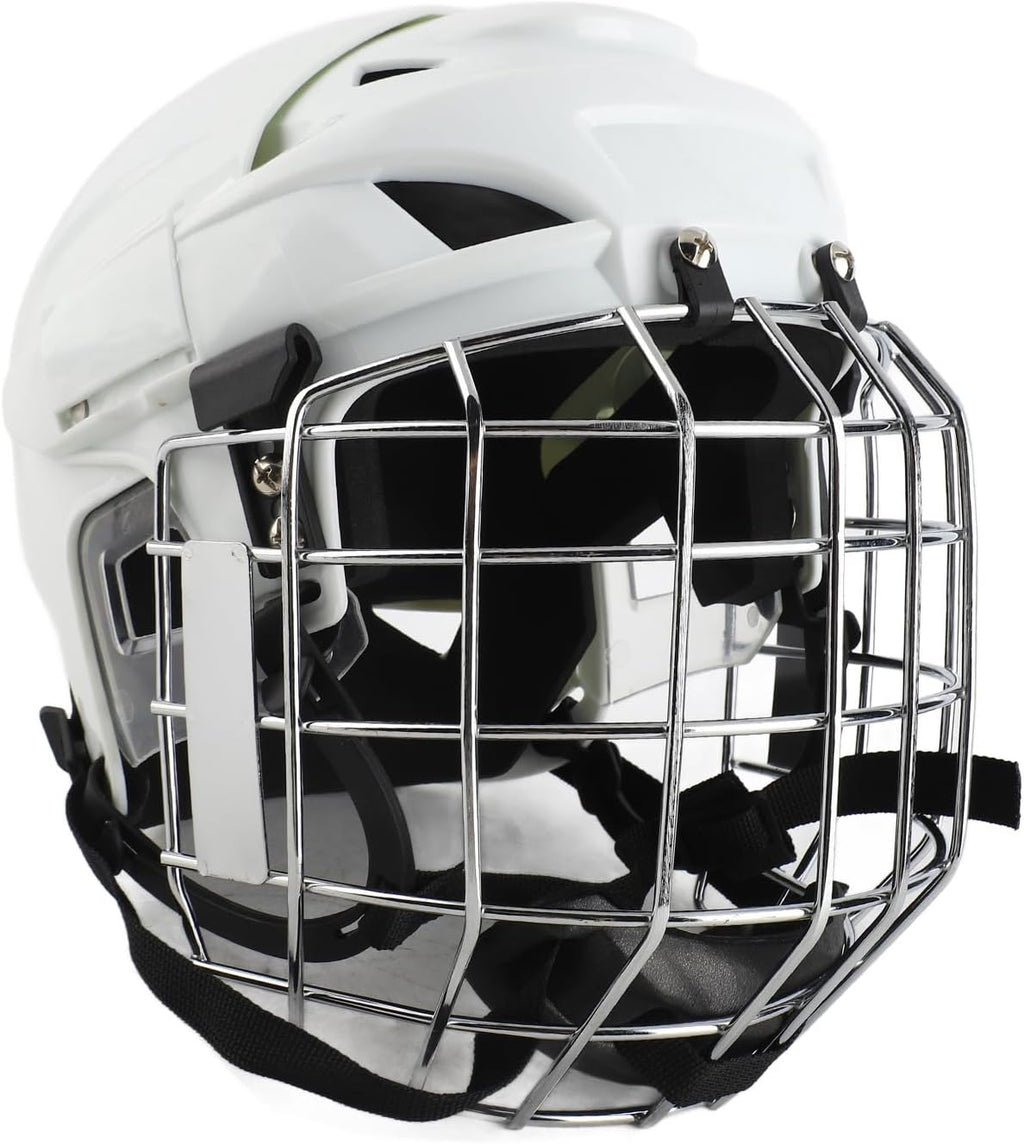 Hockey Helmet, ABS Protective Structure with EVA Padding, Youth Face Cage for Roller and Ice Hockey Sports (M)