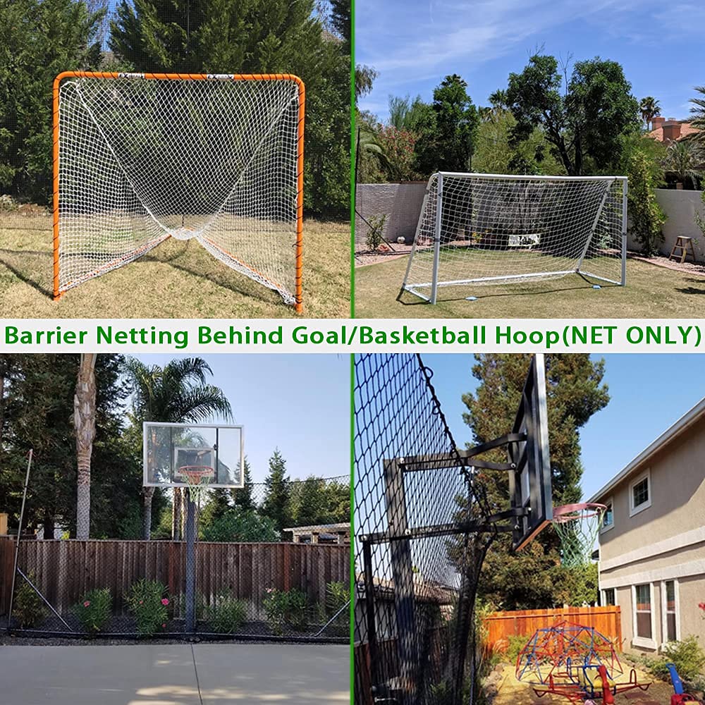 Baseball Softball Backstop Nets, Heavy Duty Sports Netting Barrier #18 Baseball Netting 10'x10'/10'x20'/15'x15'â¦