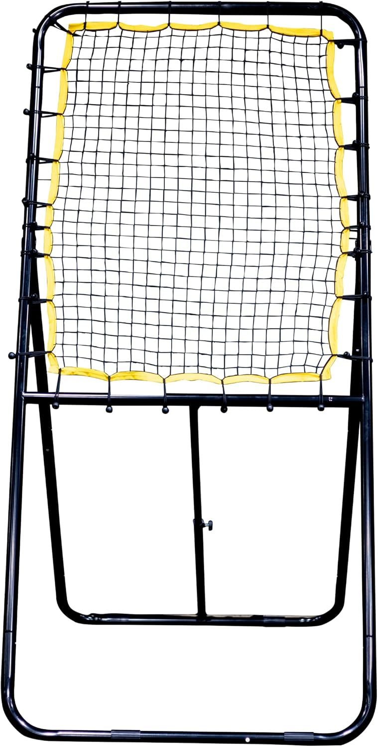 Predator Sports React Lacrosse Rebounder | 4x3 ft Bounce Back Net | Lacrosse Passing & Shooting Trainer | Baseball Rebounder Net, Pitching Net & Rebound Net for High-Performance Practice