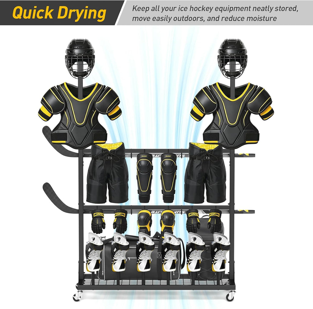 ikkle LargeâCapacity Hockey &Lacrosse Gear Drying Rack.
