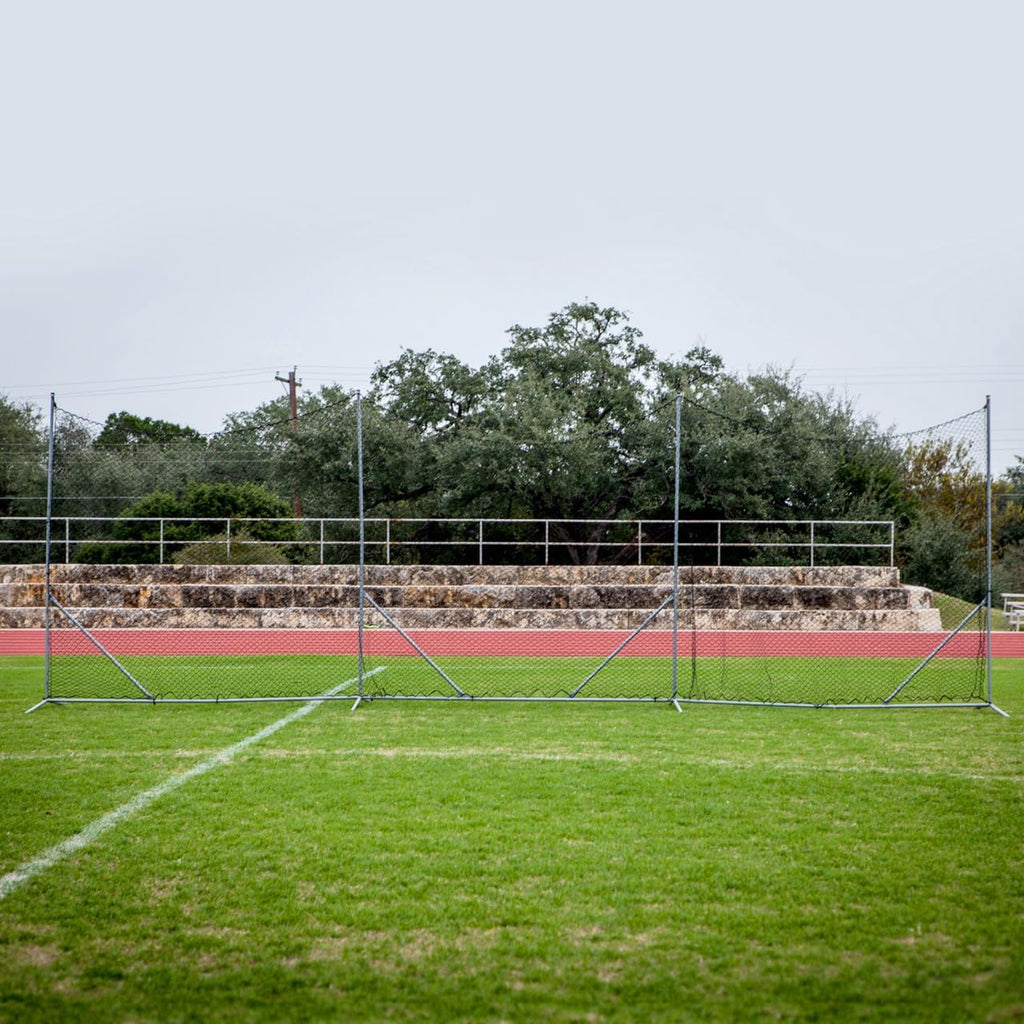 Predator Sports 10ft x 30ft Multi-Sport Backstop Net â Baseball Backstop Net, Lacrosse Nets for Backyard â Freestanding Sports Netting Barrier/Ball Stop Netting System