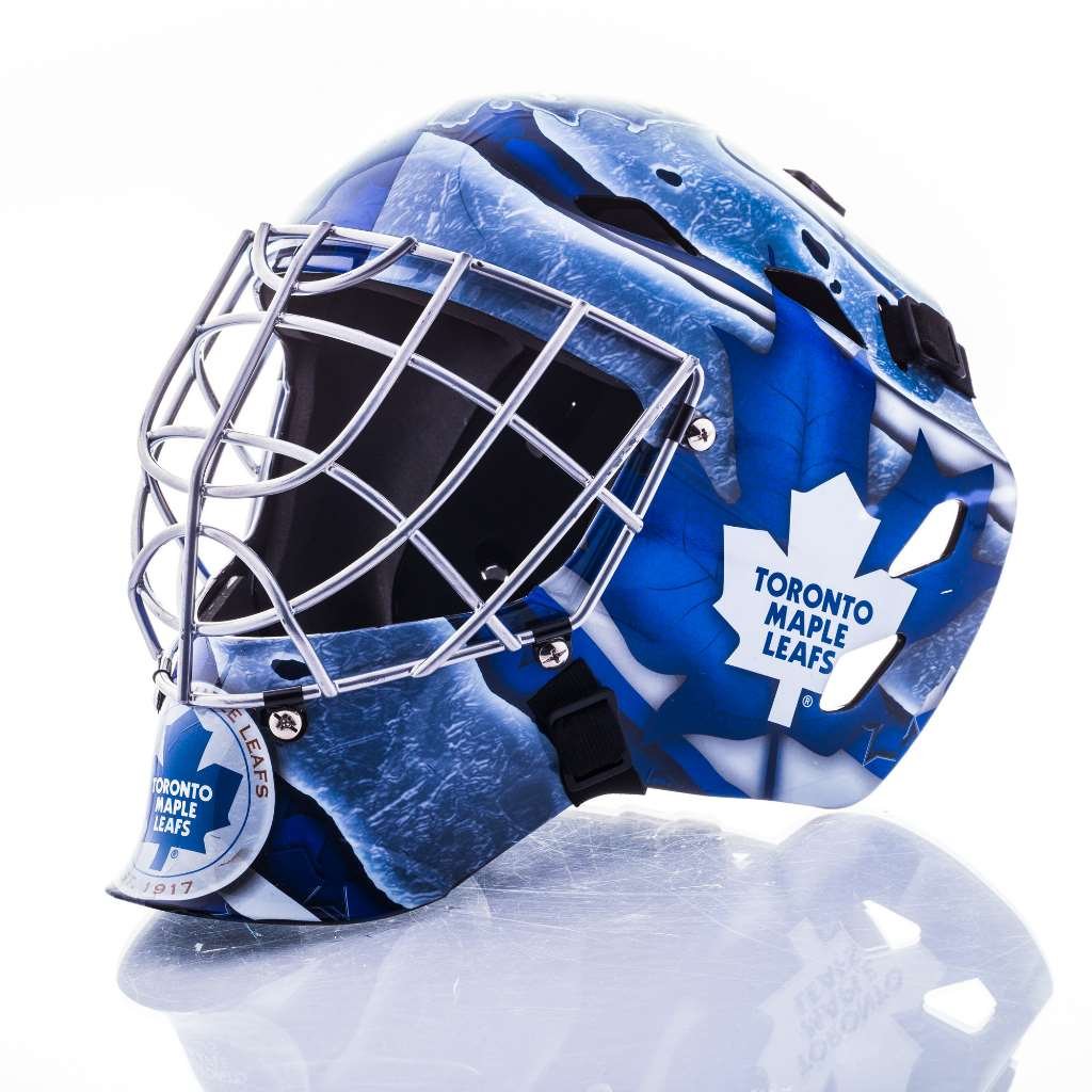 Franklin Sports Team Licensed NHL Hockey Goalie Face Mask - Goalie Mask for Kids Street Hockey - Youth NHL Team Street Hockey Masks