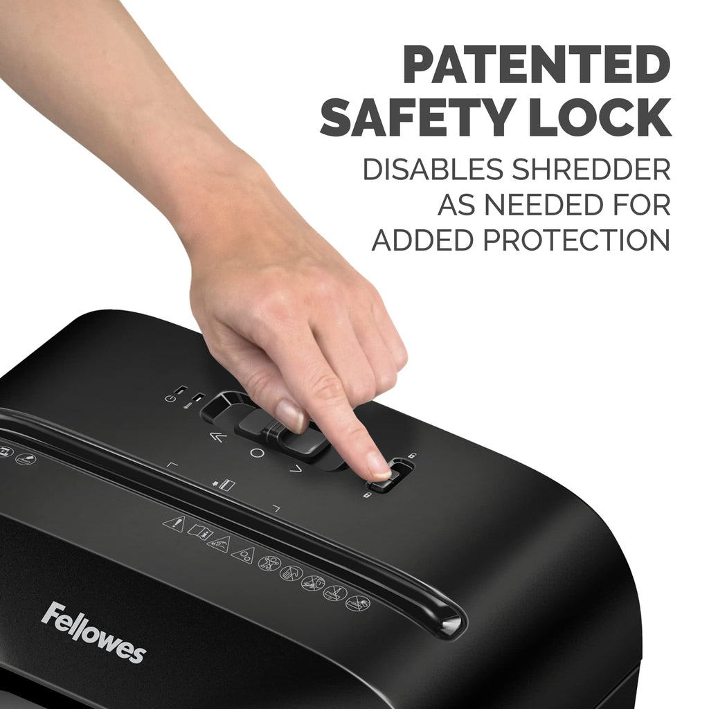 Fellowes Powershred LX70-DB 11 Sheet Cross-Cut Household Paper Shredder for Home Office