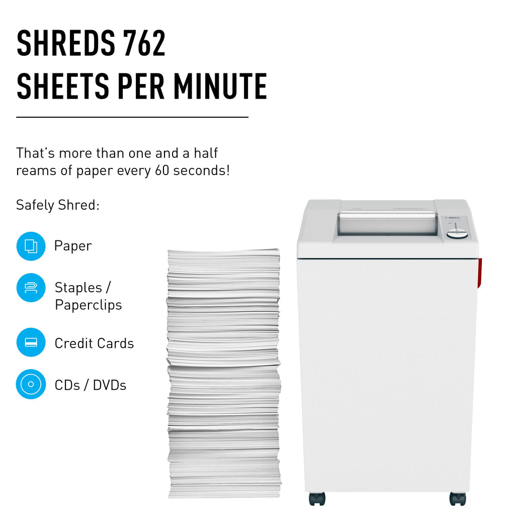 IDEAL 3104 P4 Cross Cut Commercial Office Paper Shredder 26 Gallon