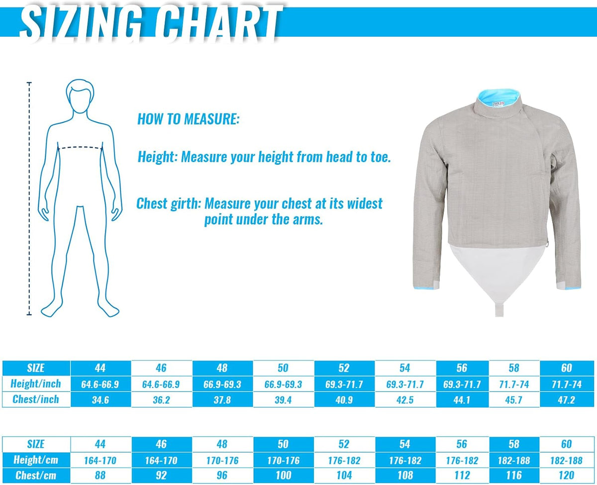Fencing Electric Sabre Jacket - Electric Sabre Lame - Sabre Metal Vest for Men