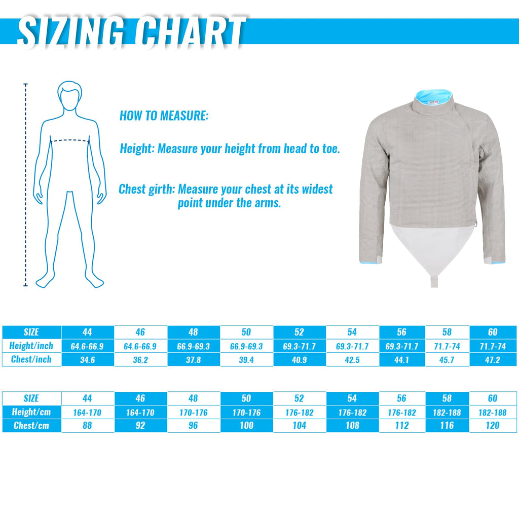 Fencing Electric Sabre Jacket - Electric Sabre Lame - Sabre Metal Vest for Men