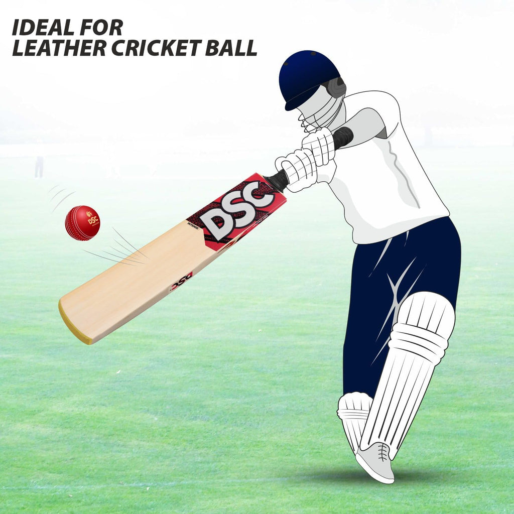 DSC Intense Force Kashmir Willow Cricket Bat for Leather Ball |Size-2 | Light Weight | Free Cover|