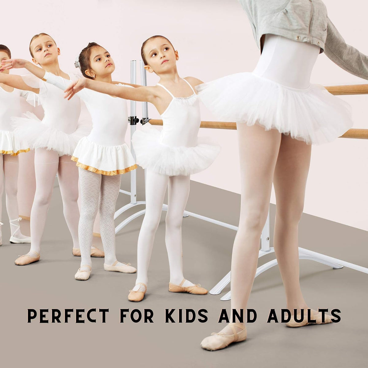 Ballet Bar for Home Workout - Portable Ballet Barre for Home Adult Double Free Standing Ballet Barre Portable Barre Bar for Home Workout Ballet Bar Kids Dance Barre for Home