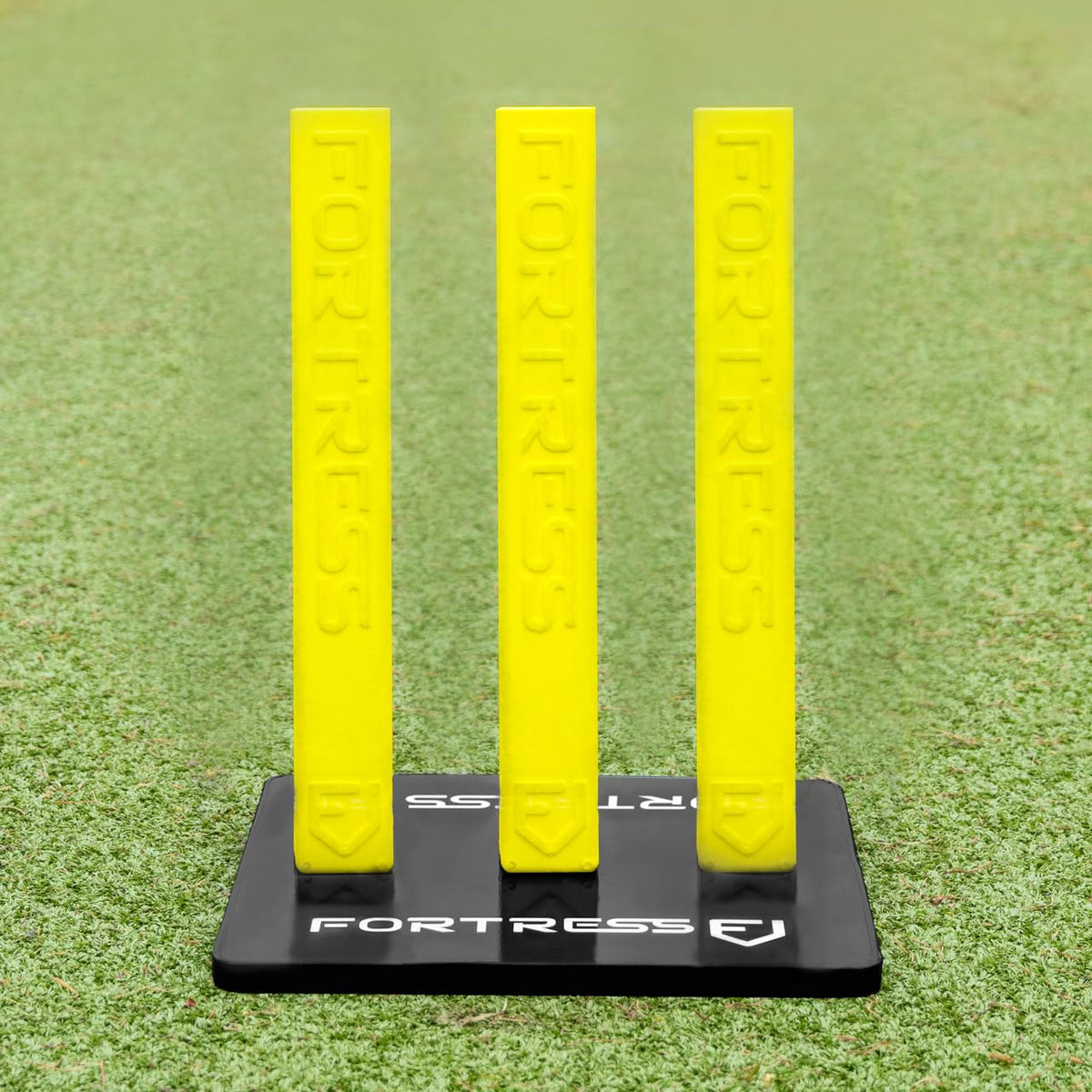 FORTRESS Flexi Cricket Stumps [Multi Pack with Base] | Cricket Training Equipment | Suitable for Bowling & Fielding Drills