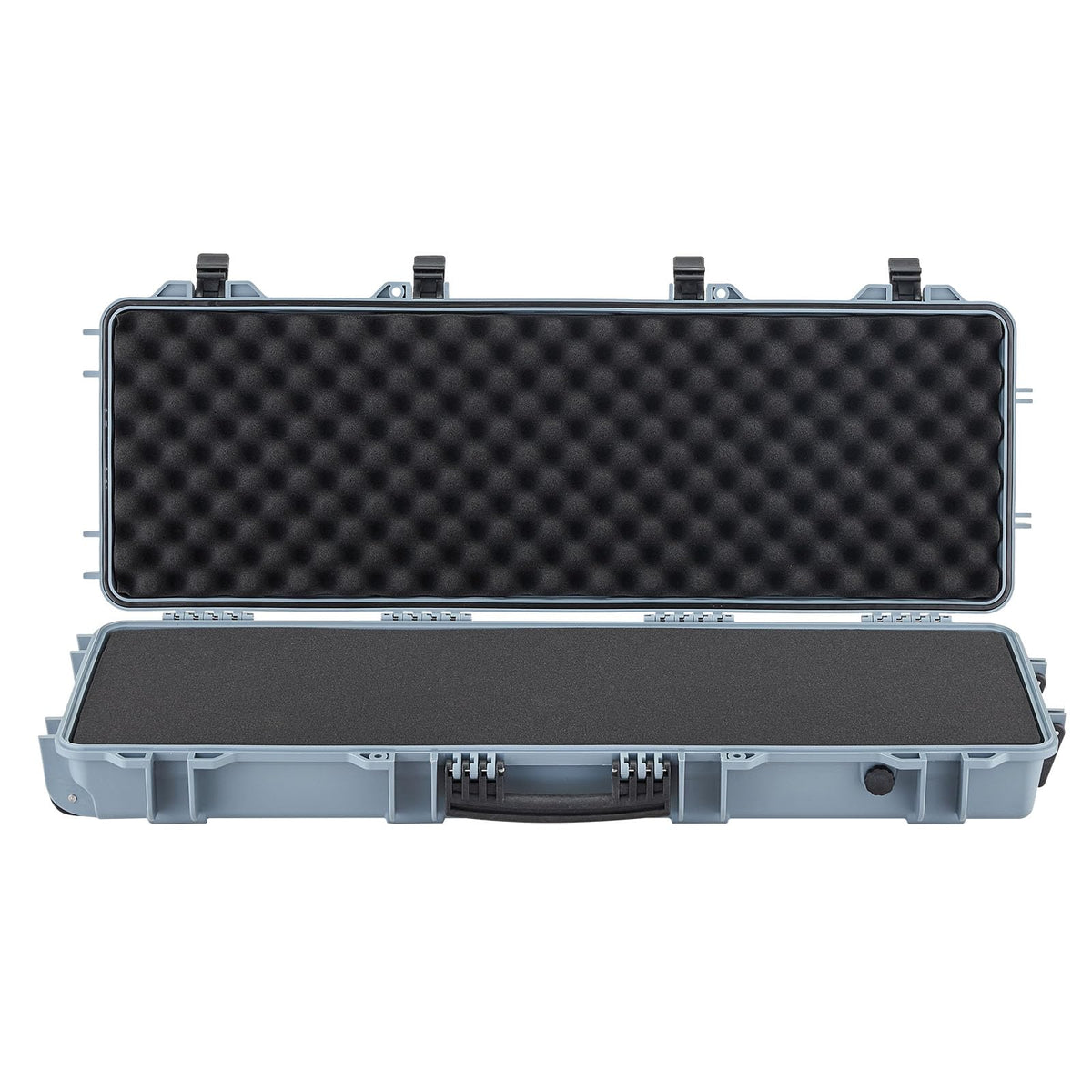 VEVOR Rifle Case, Rifle Hard Case with 4 Layers Fully-protective Foams, Lockable Hard Gun Case with Wheels, IP67 Waterproof & Crushproof, for Rifles or Shotguns